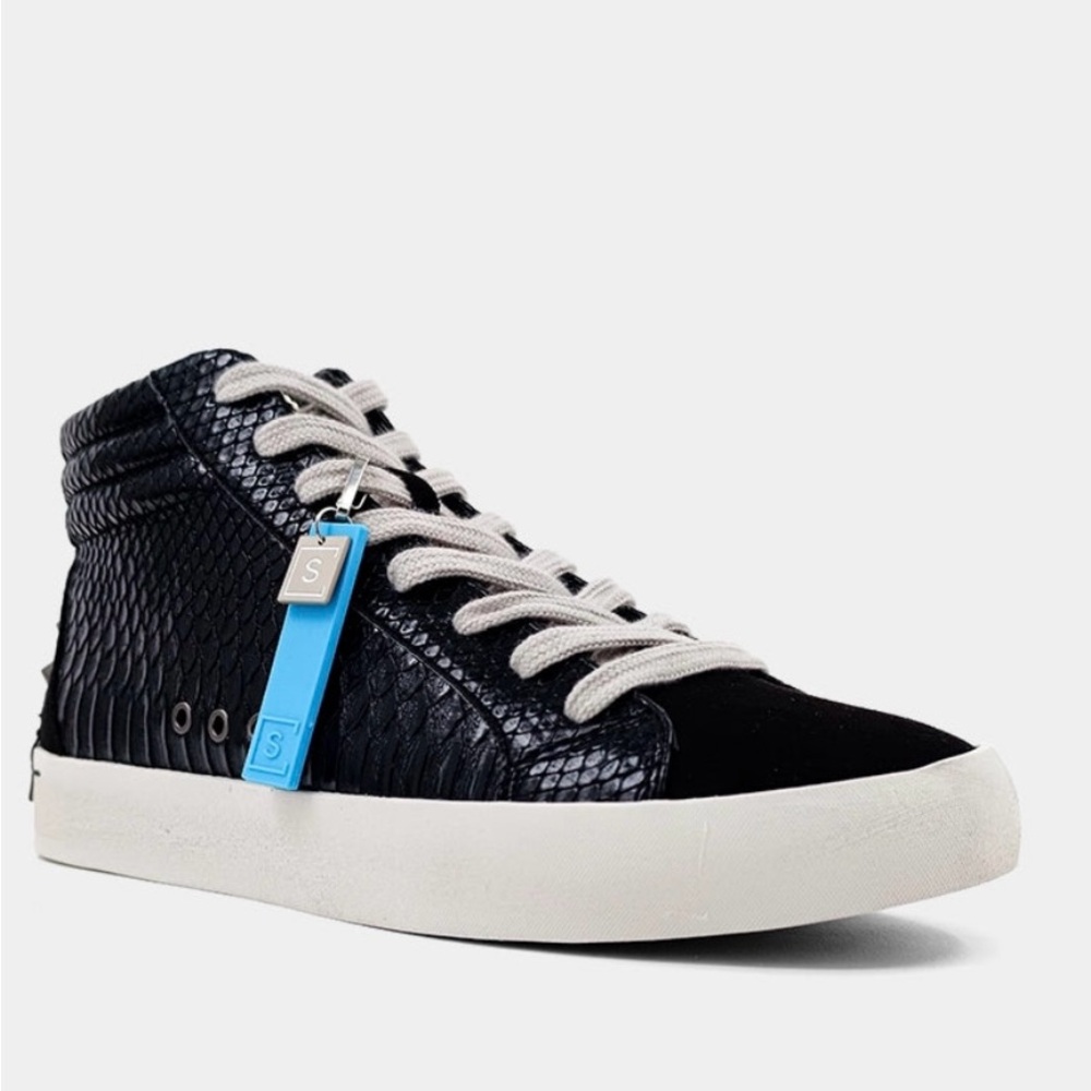 New in box. Shu Shop black fashion sneakers.